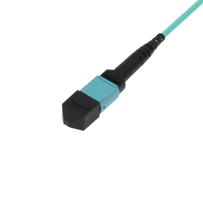 12 fibers MPO to MPO cable LSZH Elite MPO OM3 fiber cable