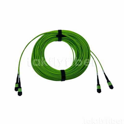 24 Cores Om5 Mpo Mtp Fiber Optic Cable 0.35db Low Loss For High Speed Networking