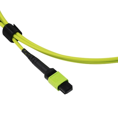 Superior 24-Fiber Lime Green Mpo Mtp Cable Multi Fiber Push On Cable -20.C To 70.C Operating Temp
