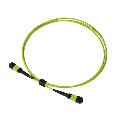 Superior 24-Fiber Lime Green Mpo Mtp Cable Multi Fiber Push On Cable -20.C To 70.C Operating Temp
