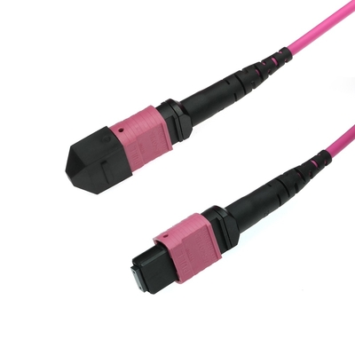 Zirconia Ceramic MPO MTP Fiber Optic Cable With PVC/LSZH Jacket