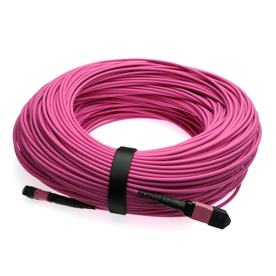 Zirconia Ceramic MPO MTP Fiber Optic Cable With PVC/LSZH Jacket