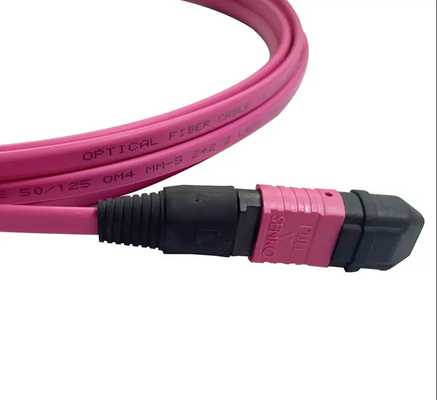 MPO MTP Zirconia Ceramic Connector 3.0mm Cable Diameter -40.C To 85.C PVC/LSZH Jacket 20m Length
