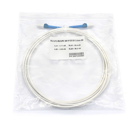 Customized Color Fiber Optic Cable Patchcord with Multimode Mode Type and White Cable