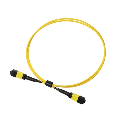 Plenum OFNP MPO Patch Cord 1m 3ft MTP-12 APC Female to MTP-12 APC Female Single Mode OS2