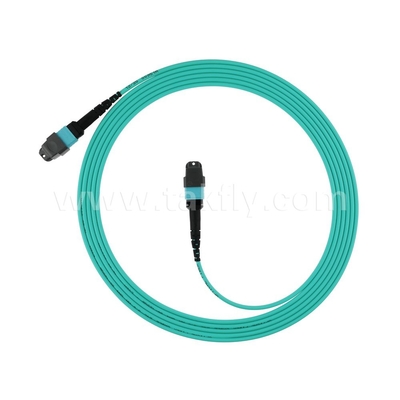 16 Core SM MM MPO MTP Fiber Optic Jumper Cable for Data Center FTTX Customizable