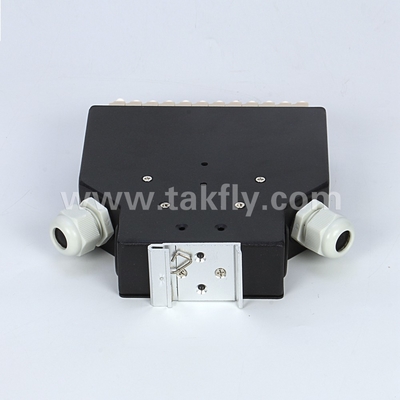 Aluminum DIN Rail Mounted LC/Sc Sx/Dx Fiber Optic Terminal Box with Easy Installation