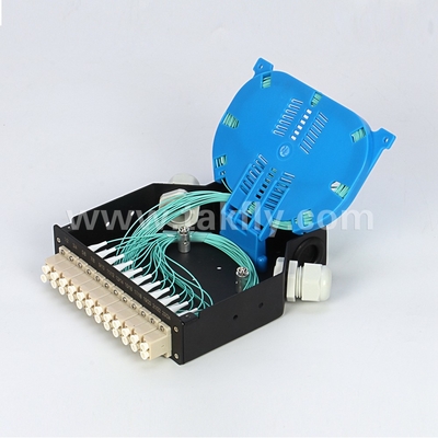 Aluminum DIN Rail Mounted LC/Sc Sx/Dx Fiber Optic Terminal Box with Easy Installation