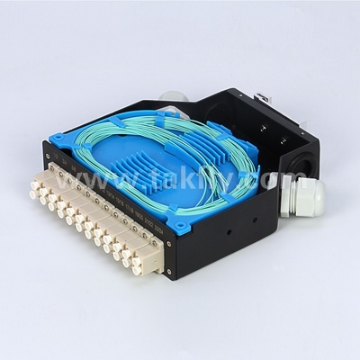 Aluminum DIN Rail Mounted LC/Sc Sx/Dx Fiber Optic Terminal Box with Easy Installation