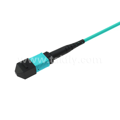 24 Cores MTP Trunk Cable Fiber Optic Jumper for Data Center FTTX PVC Customizable