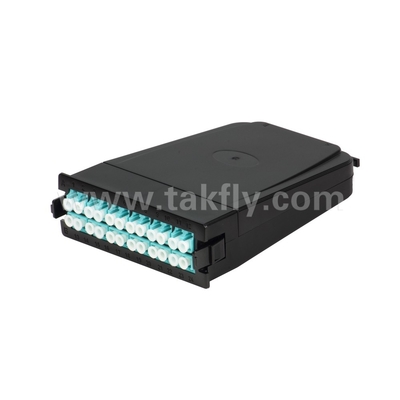 96F Cassette Adapter Panel 1U Rack Mount MPO Patch Panel for Data Center Height 1U