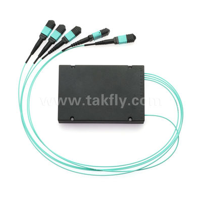 MPO/MTP Fanout Cable PLC Splitter 1x4 Multimode OM3 Fiber Optic for Data Center FTTX