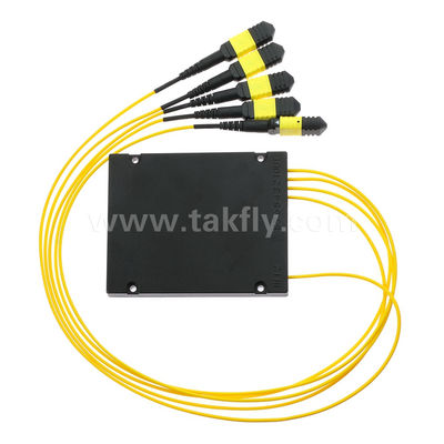 MPO/MTP Fanout Cable PLC Splitter 1x4 SM/MM Fiber Optic for Data Center FTTX