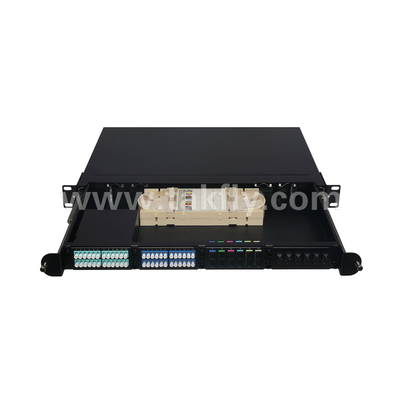 1U Rack Mount 24F MPO-LC MTP Patch Panel High Density 96F For Data Center