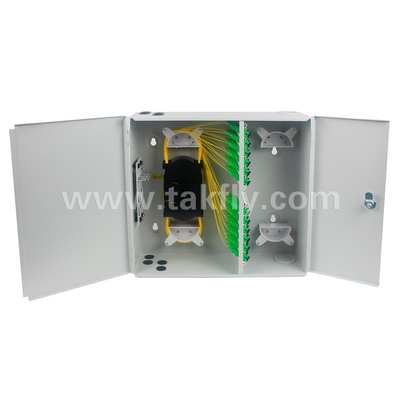 96-Core Indoor Fiber Cross-Hanging Wall Cabinet Designed for OTDR Machine