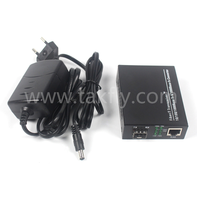 10G Unmanaged Fiber Media Converter with Full/Half Duplex and ST/SC Connection