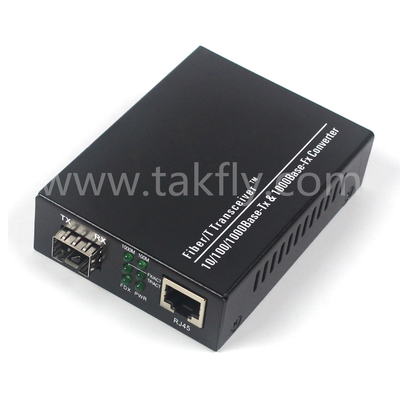 10G Unmanaged Fiber Media Converter with Full/Half Duplex and ST/SC Connection