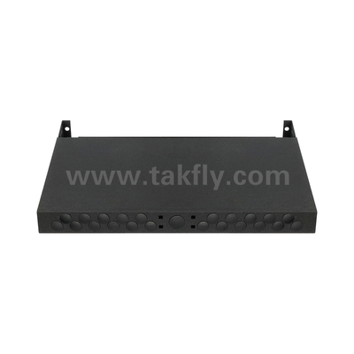 Black Fiber Optic MPO Cassette MTP Patch Panel Management for Data Center FTTX