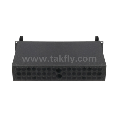 Black Fiber Optic MPO Cassette MTP Patch Panel Management for Data Center FTTX