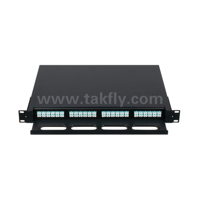 Customizable Fiber Optic MPO Cassette MTP Patch Panel Slidable Type for Data Center FTTX