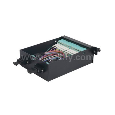 Fiber Optic MPO Cassette MTP Patch Panel Aluminum Alloy Slidable Type Management For Data Center FTTX