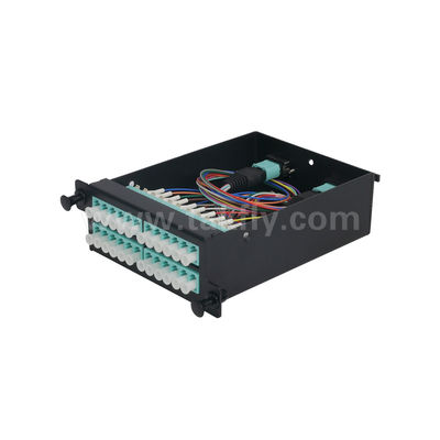 MPO/MTP Patch Panel Management Cassette Aluminum Alloy Slidable Type Fiber Optic For Data Center FTTX Cabling