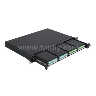 Fiber Optic MPO Cassette MTP Patch Panel Aluminum Alloy Slidable Type Management For Data Center FTTX