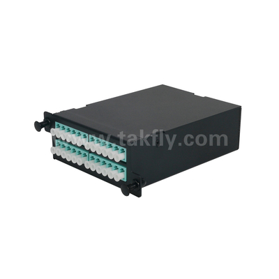 Fiber Optic MPO Cassette MTP Patch Panel Aluminum Alloy Slidable Type Management For Data Center FTTX