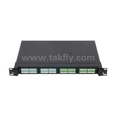 Fiber Optic MPO Cassette MTP Patch Panel Aluminum Alloy Slidable Type Management For Data Center FTTX