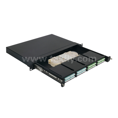 Fiber Optic MPO Cassette MTP Patch Panel Aluminum Alloy Slidable Type Management For Data Center FTTX