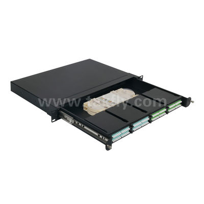 MPO/MTP Patch Panel Management Cassette Aluminum Alloy Slidable Type Fiber Optic For Data Center FTTX Cabling