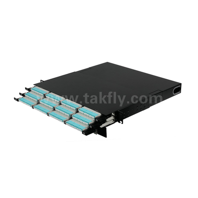 Fiber Optic MPO Cassette MTP Patch Panel 144 Cores Super-high Density For Data Center FTTX