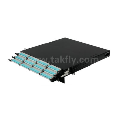MPO Patch Panel MTP Cassette 144 Cores Super-high Density Fiber Optic For Data Center FTTX