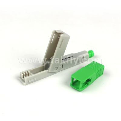 SC/APC Field Installable Fast Connector Embedded-APC for 62.5/125µm OM1 Plastic Fiber Mode