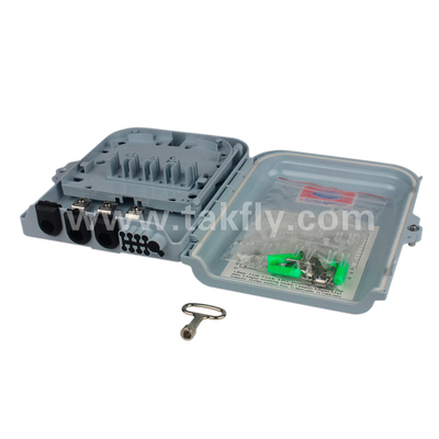 ABS 8 Core Termination Box For Fiber Optic Cable with Anti-Theft Locking Mechanism