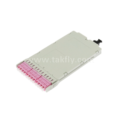 Fiber Optic MPO Cassette Module Pre-terminated MPO/MTP-LC 12C for Data Center FTTX