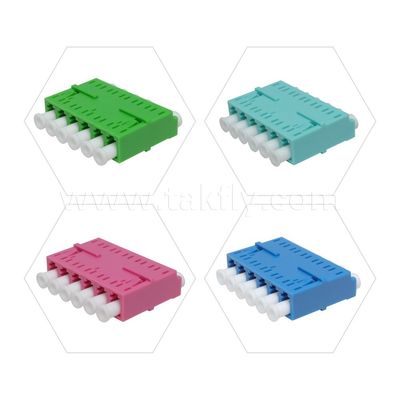 LC Adapter Cable Coupler APC/UPC SM/MM Simplex/Duplex/Quad/6 ways/8 ways Fiber Optic For Data Center FTTH