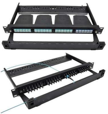 1U MPO MTP Fiber Optic Patch Panel 24 Port For Data Center