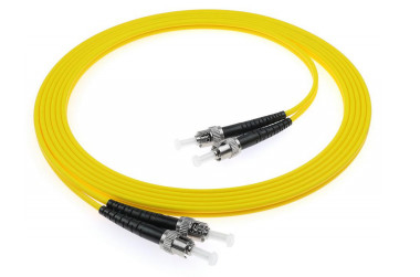 2.0mm Cable Diameter ST-ST Simplex/Duplex Fiber Optic Patch Cord with High Returnloss UPCMM≥35dB