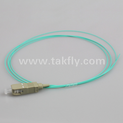SC UPC 0.9mm SX OM3 Fiber Optic Pigtail 1.5M with High Return Loss UPC SM≥50dB and Low Intertion Loss ≤0.3dB