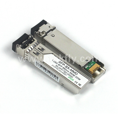1.25G SFP 850NM 550M MMF DDM LC CISCO JUNIPER HUAWEI COMPATIBLE SFP OPTICAL TRANSCEIVER MODULE