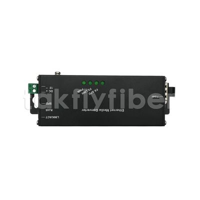 10/100/1000M Mini Industrial Media Converter with SFP Fiber Port and 120km Transmission Distance