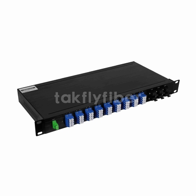 1U 19inch Rack Mount WDM 1x72 CATV PLC Splitter for GPON Application