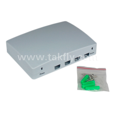FTTH Fiber Optic Termination Box provides solid protection and management for the FTTx network building.