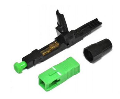 Fast Connect Fiber Connectors For Drop Cable / Indoor Cable with Lock holds fiber reliability