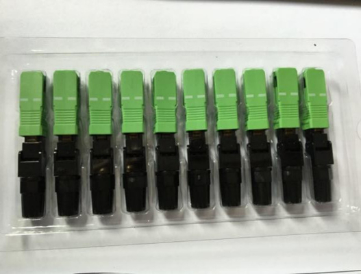 Fast Connect Fiber Connectors For Drop Cable / Indoor Cable with Lock holds fiber reliability