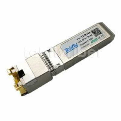 10GBASE-T SFP+ Copper Transceiver Compact RJ-45 connector assembly