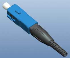 SC UPC/APC Type Fast Fiber Optic Connector Mechanical embedded Tech with 125μm 652 657 Fiber Diameter