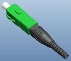 SC UPC/APC Type Fast Fiber Optic Connector Mechanical embedded Tech with 125μm 652 657 Fiber Diameter