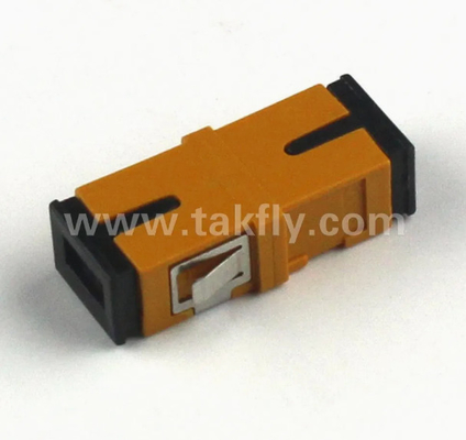 RoHS Compliant FTTH SC Simplex Duplex Fiber Optic Adapter Operating Temperature -40- 85C Return Loss ≥45dB